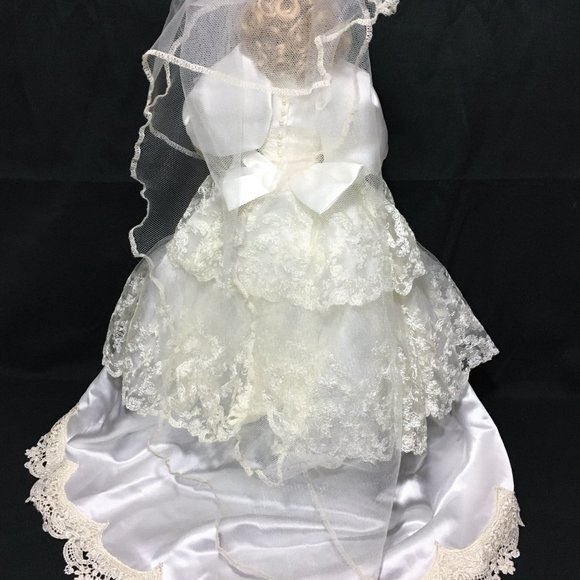 Jennifer Rose Bride Wedding Doll Sandra Kuck Hamilton Collection 18" Porcelain - Picture 5 of 12